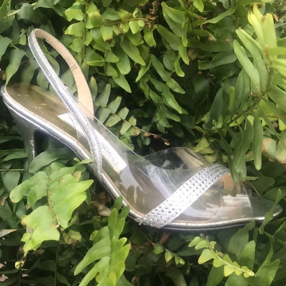 Silver Private Collection Slingback Heel - Picture 2 of 6